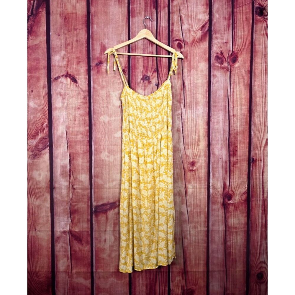 Loft Beach Yellow Gauzy Sundress XL